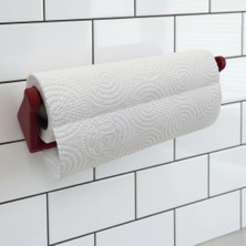 DecoTech Kırmızı Peçete Tutucu Duvara Monte Pratik Kağıt Havlu Askısı