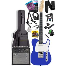 Braventa Collection TLX-50BL-50AMP Tele Kasa Maple Klavye 2 Single-Coil 50W Amfili Elektro Gitar