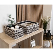 Braventa Collection 2 Li Çekmece Düzenleyici Organizer Dekoratif Sepet Hurç (Bohe 2 Li Çekmece Düzenleyici)