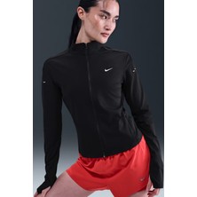 Nike Kadın Dri-Fıt Tam Fermuarlı Ara Katman Koşu Üstü