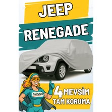 Car Shell Jeep Renegade Uyumlu Araba Brandası Su ve Güneş Geçirmez Çizilmez Miflonlu Örtü Oto Örtü