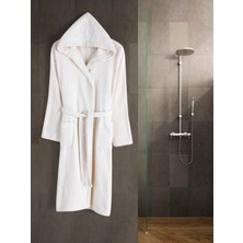 Eymir Home Collection Kapüşonlu Erkek/kadın Bornoz Yetişkin Unisex Pamuk
