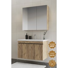 Teta Home Tokyo 80 cm Mdf Banyo Dolabı Seti
