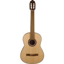 Braventa Collection VC304 Klasik Gitar, Scale 4/4, Naturel Mat, Kapak Sıtka