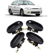 Cme Parts Hyundai Accent 1994-1999 Uyumlu Iç Kapı Açma Kolu Takımı 4 Adet Set Ön Sağ Sol & Arka Sağ Sol