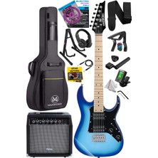 Braventa Collection Maxword DE-150BL-35AMP Maple Klavye Hh Yüksek Kaliteli 35W Amfili Elektro Gitar Seti