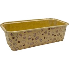 Braventa Collection Muffin Kek Kapsülü Baton Kraft Desenli Büyük Boy 25LI