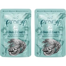 Braventa Collection Pramy Jöle Içinde Karidesli, Deniz Taraklı ve Ton Balıklı Yetişkin Kedi Maması, 70 Gram 2li Paket