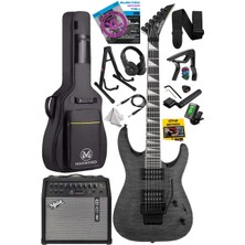 Braventa Collection Maxword GRADE-50AMP Gray Rosewood Yüksek Kalite Floyde Rose 50W Amfili Elektro Gitar