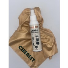 Braventa Collection Cleenest Ekran Temizleyici Seti, 125 ml Sprey ve 30X30 cm Mikrofiber Bez, Tüm Ekranlar Için