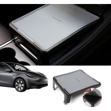 Ramm Tesla Model Y - Model 3 Ön Orta Konsol Çok Amaçlı Masa - Gri