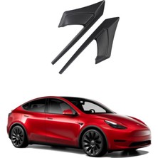 Ramm Tesla Model Y Yan Kamera Kaşı (2 Adet) Mat Siyah