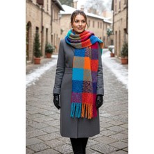 REMSA Püsküllü Buklet Atkı Şal 42X205 cm 1256 Pembe