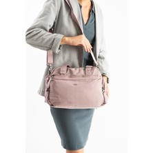 571 Collections Yumuşak Dokulu Ultra Hafif, Esnek ve Su Geçirmez Polyamid Kumaş Omuz ve Kol Çantası Pembe Model: (571-13-14G)