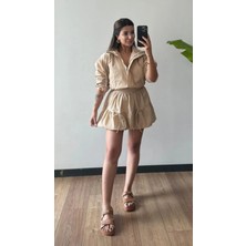 AURA 7 Collection Kadın Giyim Ring Ceketli ve Balon Etekli Takım