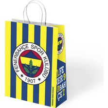 Balonevi Taraftar Büküm Saplı Kağıt Poşet18x24x8 cm 12 Adet- Lisanslı Ürün-