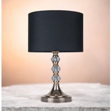 Ustaoğlu Home Tekli Lüks Taşlı Abajur 50CM