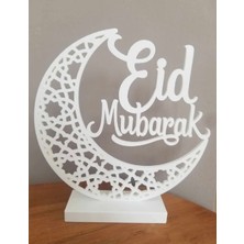 3D Baskı Dekoratif Hilal Biblosu- Eid Mubarak