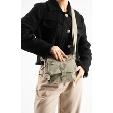 571 Collections Ultra Hafif Su Geçirmez Çapraz Askılı Omuz Çantası Vizon MODEL:(571-6S)