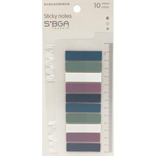 Sibga Tasarım Şeffaf Renkli Postit Post-It Post It. Kitap Ayracı Ayraç Plastik Postit Sticker Not Kağıdı