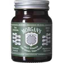 Braventa Collection Morgan's Low Shine Matt Pomade -Sert Tutuş, Mat Saç Şekillendirici Pomad (Green Label) 100 gr