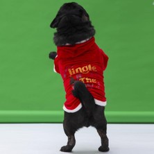 Braventa Collection Pawstar Jingle Küçük Köpek Yılbaşı Sweatshirtü (Xl)