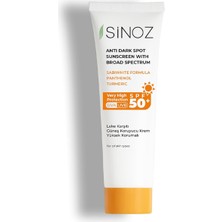Braventa Collection Sinozspf 50 Leke Karşıtı Yüksek Koruyucu Yüz Güneş Kremi 50 ml Normal ve Kuru Ciltler Için
