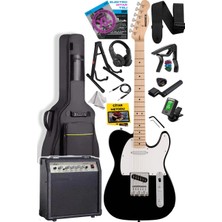 Braventa Collection TLX-50WB-30AMP Tele Kasa Maple Klavye 2 Single-Coil 30W Amfili Elektro Gitar