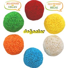 Doğanlar Gıda Kaskaslı Yuvarlak  Jöle şekerleme  Jelatinsiz -Doğal-Helal-Vegan -Glutensiz 1000 Gr.