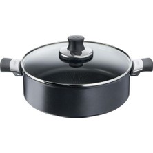 Braventa Collection Titanyum 6x Excellence Indüksiyon Tabanlı Kısa Tencere - 28 cm