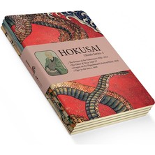 Braventa Collection Ghosts Series I - A5, Hokusai 4'lü Defter Seti V, Çizgisiz, Toplam 256 Sayfa, Her Biri 64 Sayfa, Tel