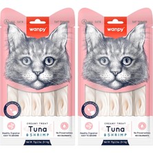 Braventa Collection Wanpy Ton Balığı&karides 5X14 gr Likit Kedi Ödülü 2li Paket