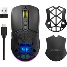 Braventa Collection Claw's Nexus Air Kablosuz 10000 Dpi Pixart PMW3325 Sensör Makro Yazılımlı & Değiştirilebilir Kapaklı