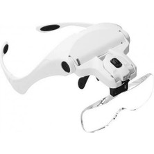 Senson 5 Lens 1.0x3.5x, 2led Işıklı  ile Ayarlanabilir Gözlük BÜYÜTEÇ9892B2 - Lisinya