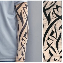 Senson Giyilebilir Kol Dövmesi Çorap Dövme 3D Baskılı Kol Bacak Dövme 2 Adet Model 10 - Lisinya