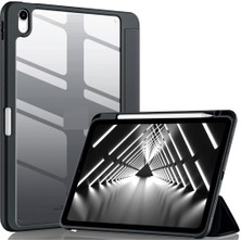 Braventa Collection iPad Air 4/5. Nesil 10.9 ile Uyumlu Kılıf Grafiti Şeffaf Kalem Bölmeli (10.nesil Değildir) Siyah