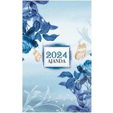 Braventa Collection Mor Kelebek 2024 Ajanda - Mavi Rüya, 8683672858821, Çok Renkli