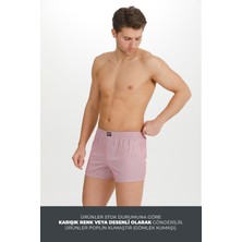 BRR 3’lü Paket Karışık Renk Pamuklu Poplin Boxer Şort