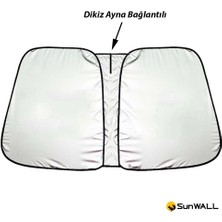 SunWALL Nissan Micra 2003 - 2019 Için Uyumlu Titanyum Gümüş Oto Güneşlik