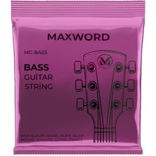 Braventa Collection Maxword Gt-Bass Kaliteli Bas Gitar Teli 1 Takım Set