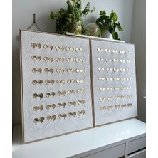 Elvara El Yapımı Texture Art Modern Kabartma Tek Parça Duvar Tablosu