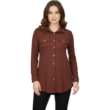 Nazal Kadın Düğmeli Cep Modelli Tunik BGL-ST05191