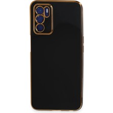 İlk El Grup Ieg™  Oppo A16 Kılıf Volet Silikon - Siyah