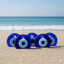 İğne İzi 10 cm Büyük Boy Cam Nazar Boncuğu Seti (2'li)