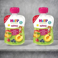Hipp Organik Orman Meyveli Şeftalili Elma Püresi 100 gr x 2 Adet