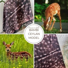 Vavscarfs Ceylan Desenli Bambi Şal Çikolata