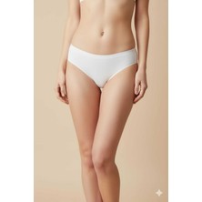 Hanuw 3'lü Ten Rengi Lazer Bikini Kesim Slip Külot A Kalite