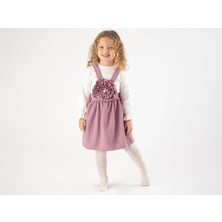 MİNİM Büyük Gül Motifli Kız Çocuk Jile - Özel Gün - Doğum Günü - Bayramlık