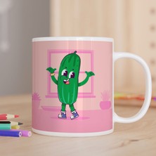 Asilmeydan Şaşkın Salatalık Baskılı Hediyelik Kupa Bardak