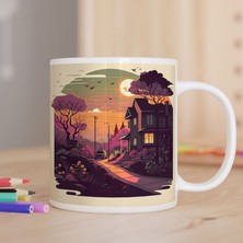 Asilmeydan Illüstrasyon Şehir Manzarası Baskılı Hediyelik Kupa Bardak